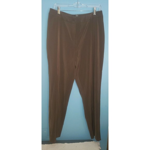 Chico's Pants - Additions by Chico's Brown Socialite Downtown Slim Ankle Pants Size‎ 2 NWT Large